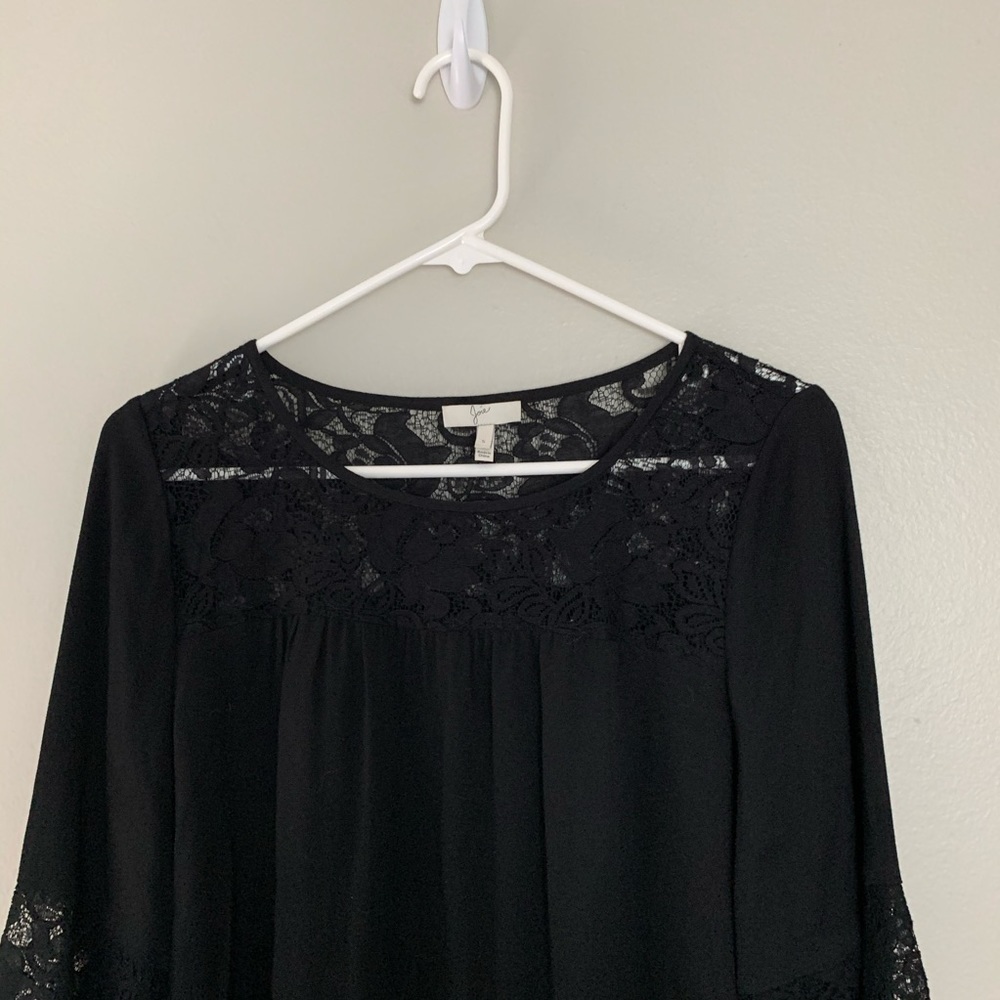 Joie coastal lace inset crepe top black - Picture 9 of 10